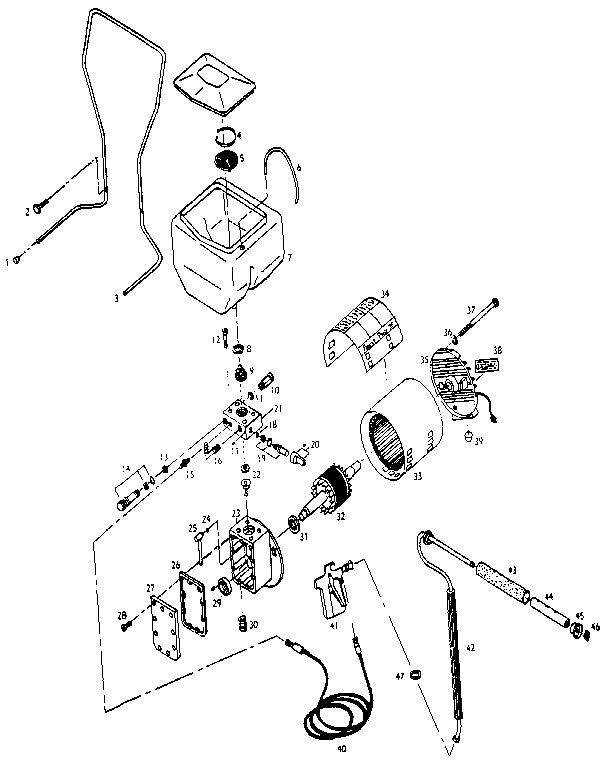 Replacement Parts Diagram and Parts List for AL1200  Campbell Hausfeld Paint Sprayer